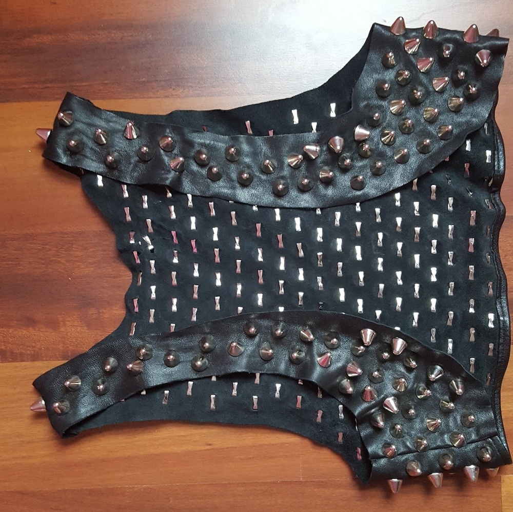 Studded Leather Vest